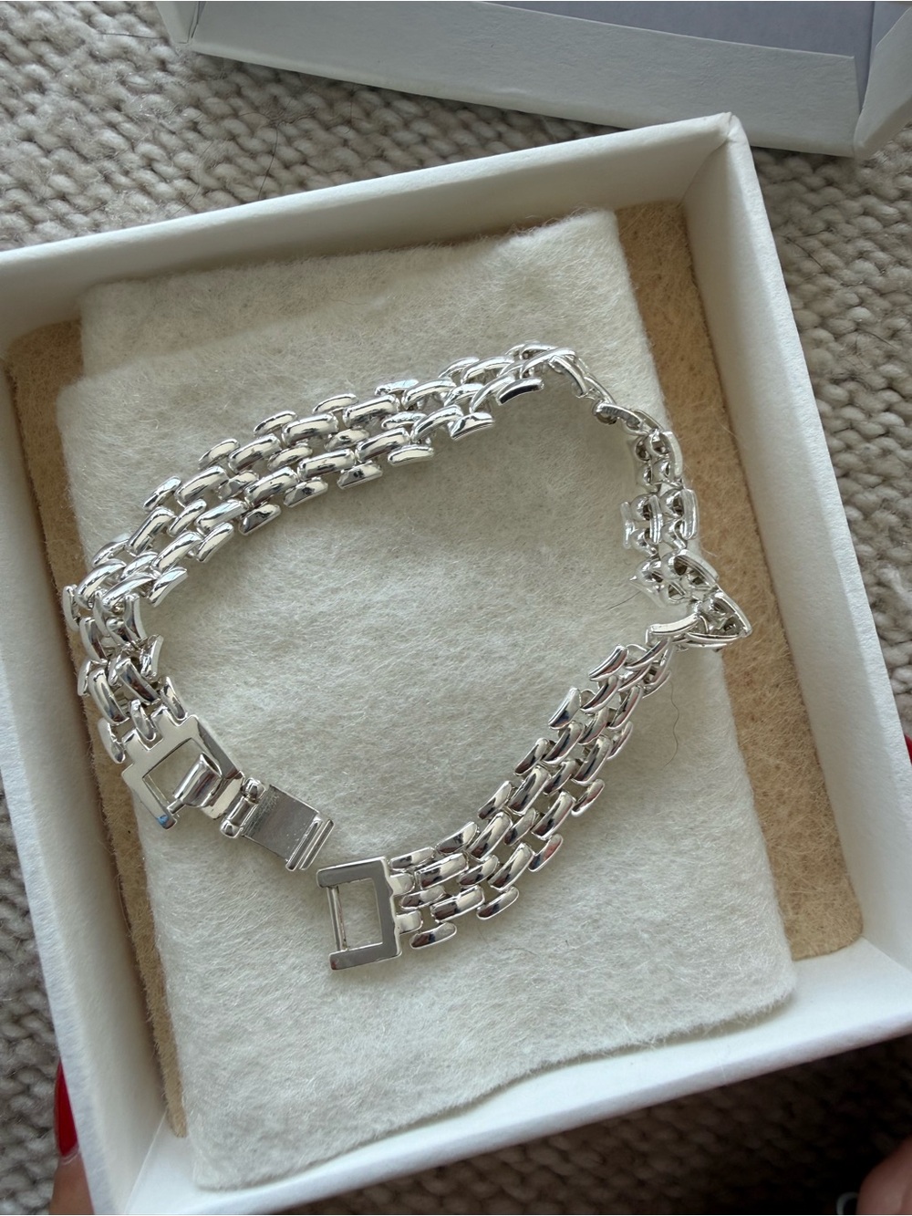 Jenny Bird Francis Bracelet | Silver Dipped Brass 7”